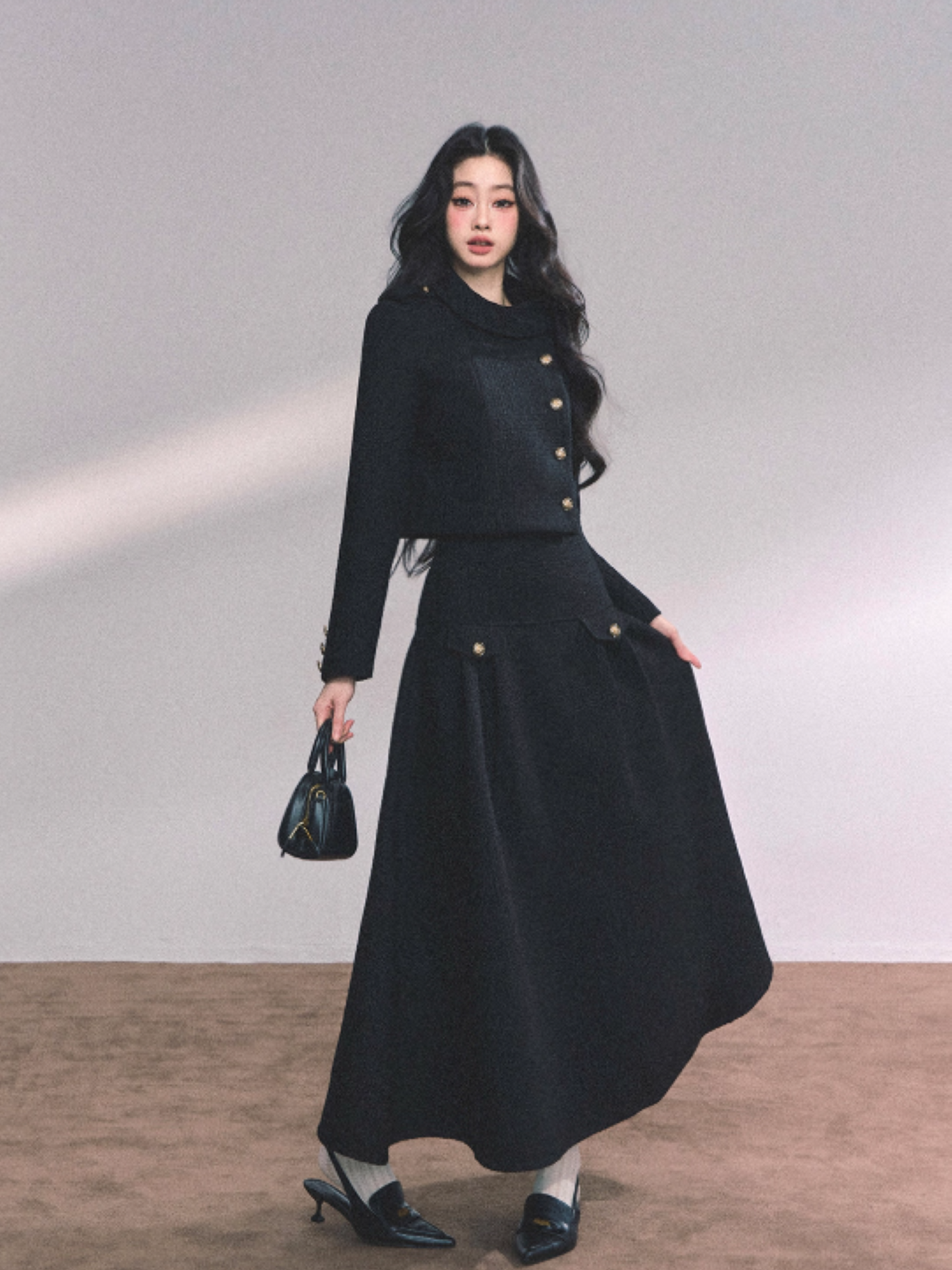 "京都贵女" French Miu Style Heiress Two-Piece Set