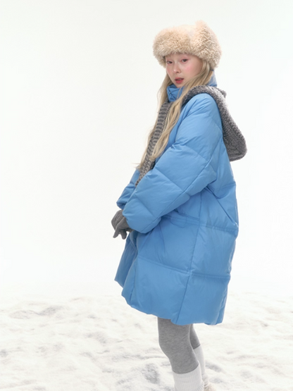 "Bluebell Snowtrace" Water Blue Down Jacket LL2025461