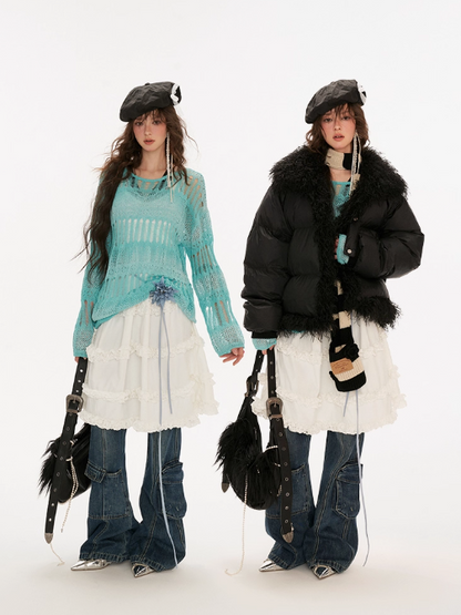 MAMC - Gradient Crochet Knit Cover-Up