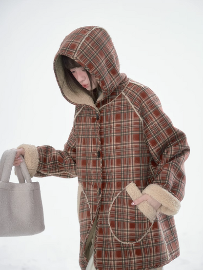 韓曉熙 - Lambswool Reversible Hooded Jacket