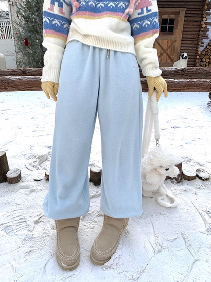 罐头士多所 Fleece-Lined Relaxed Lounge Pants