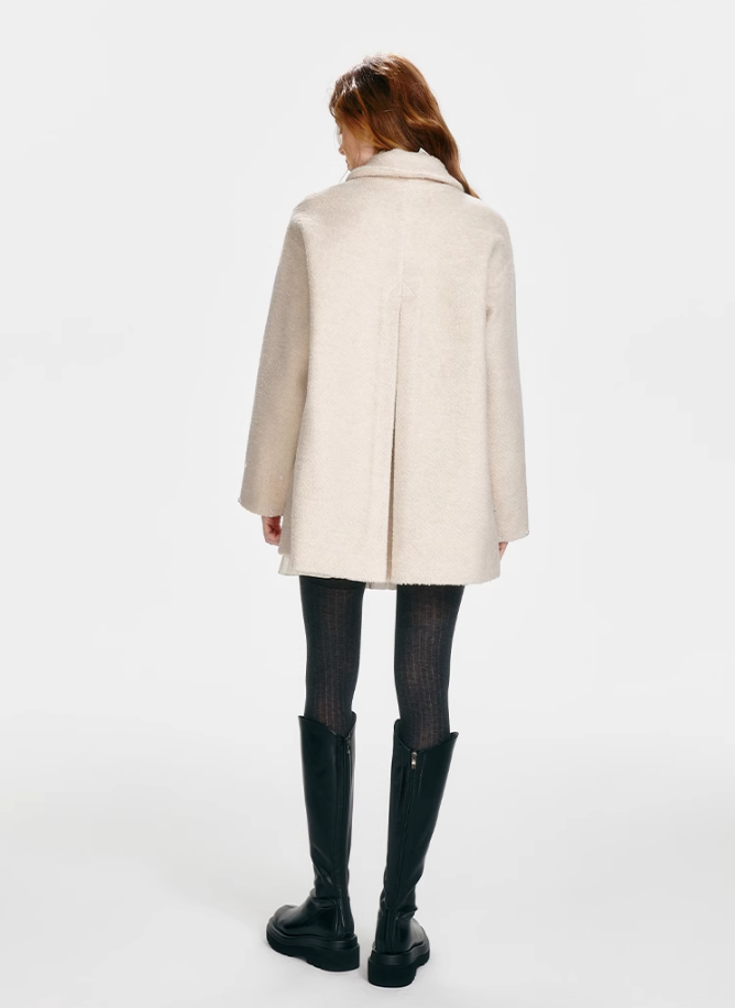"New Year's Eve" Wool Cape Coat