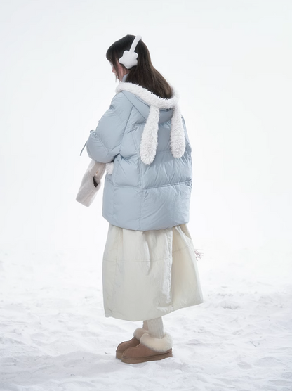 林雪仪 - Haze Blue Rabbit Ear Jacket