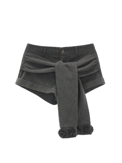 MAMC - Gray Tie-Waist Shorts