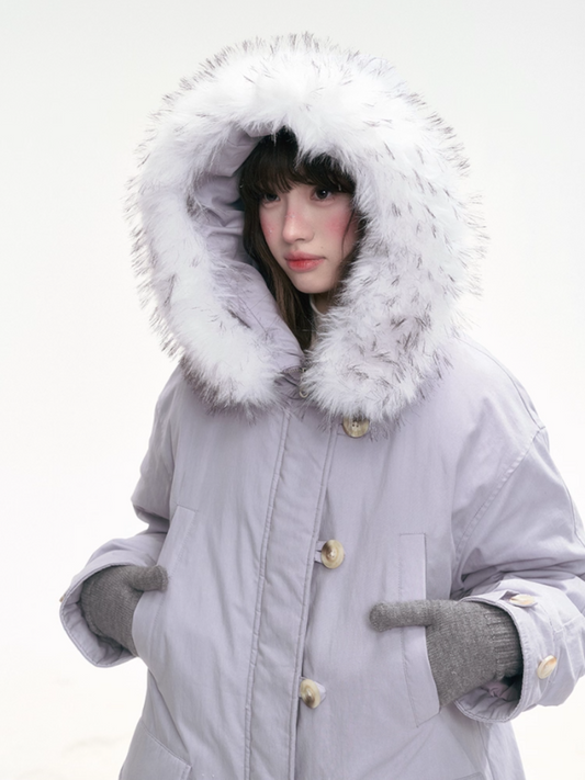 "Twilight Plush" Purple Long Parka SJ2025301