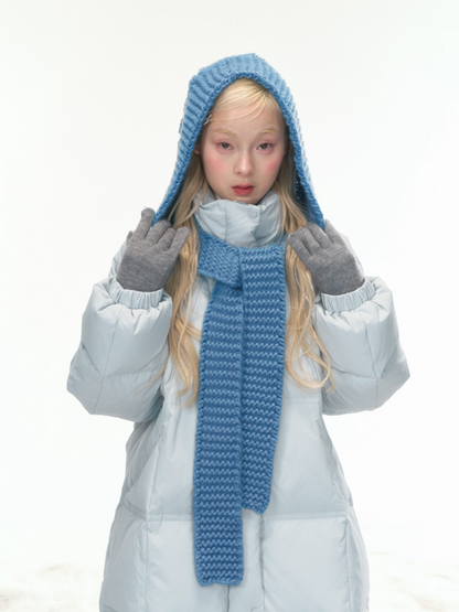 "Bluebell Snowtrace" Clear Sky Blue Down Jacket LL2025461