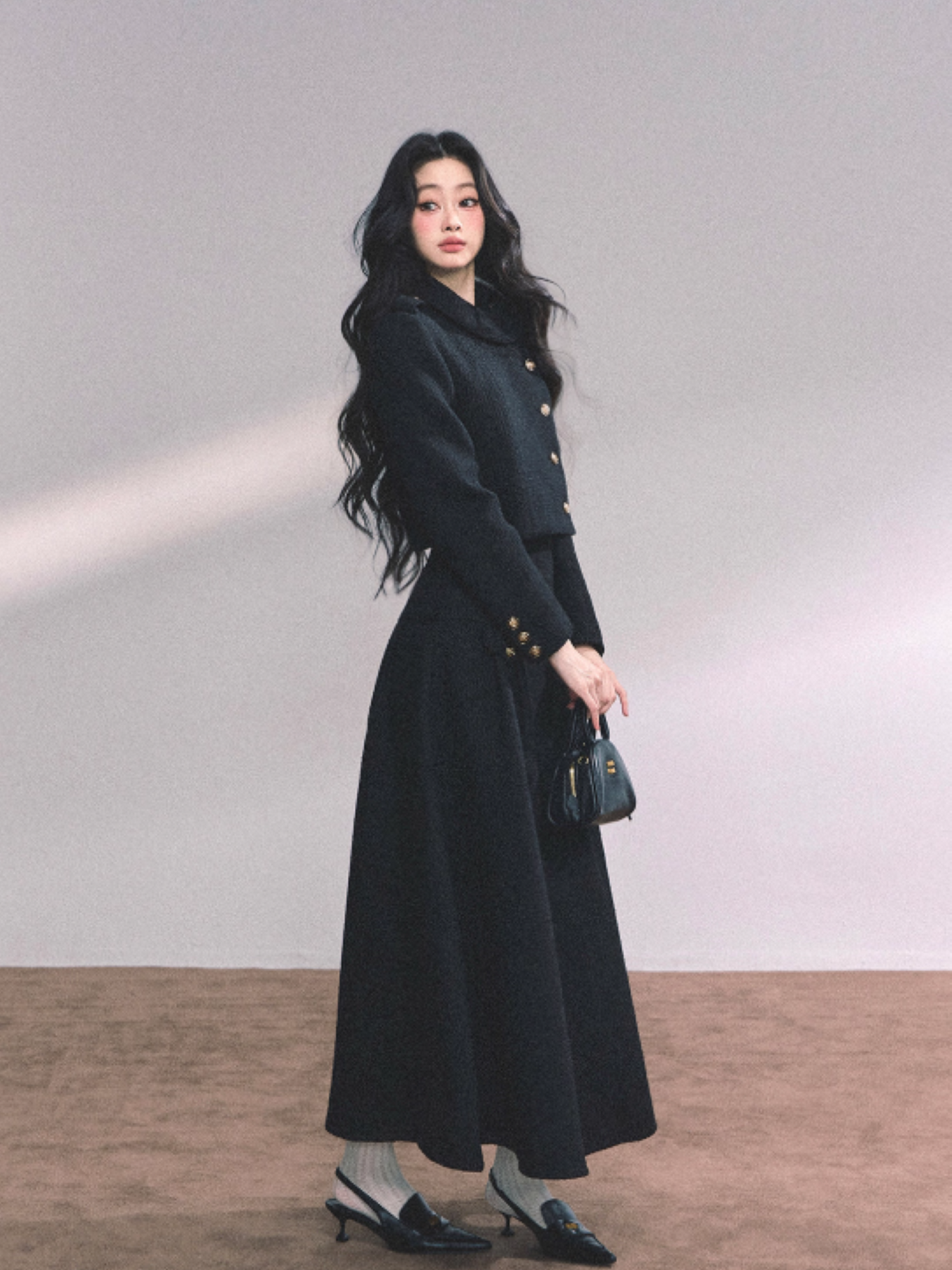 "京都贵女" French Miu Style Heiress Two-Piece Set