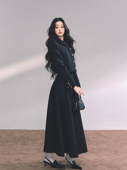"京都贵女" French Miu Style Heiress Two-Piece Set