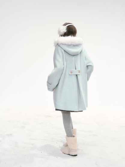 "Tundra Whispers" Wool Coat – Mint LL2025319