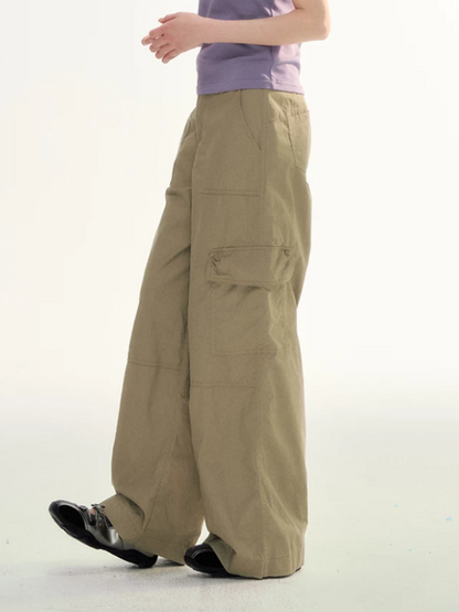 Relaxed Utility Wide-Leg Cargo Pants LL2026102