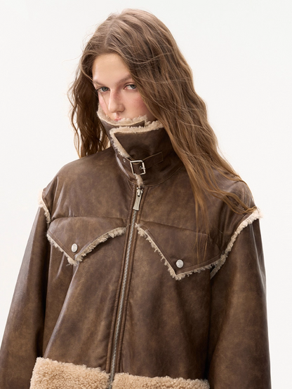 MAMC - Melade Faux Shearling Collar Jacket