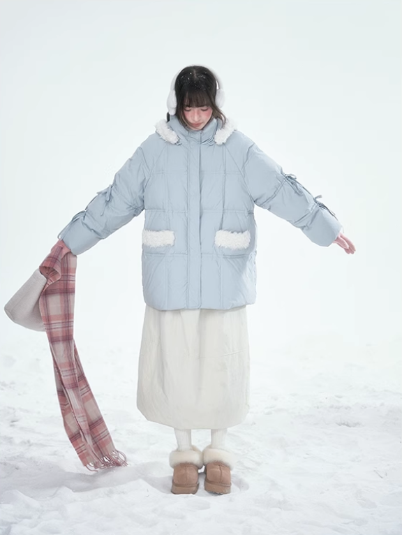 林雪仪 - Haze Blue Rabbit Ear Jacket