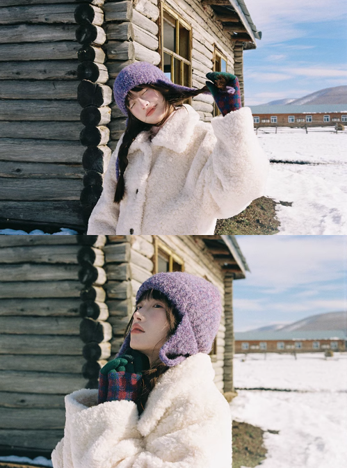 Zzouu - White Eco-friendly Fur Coat