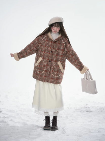 韓曉熙 - Lambswool Reversible Hooded Jacket