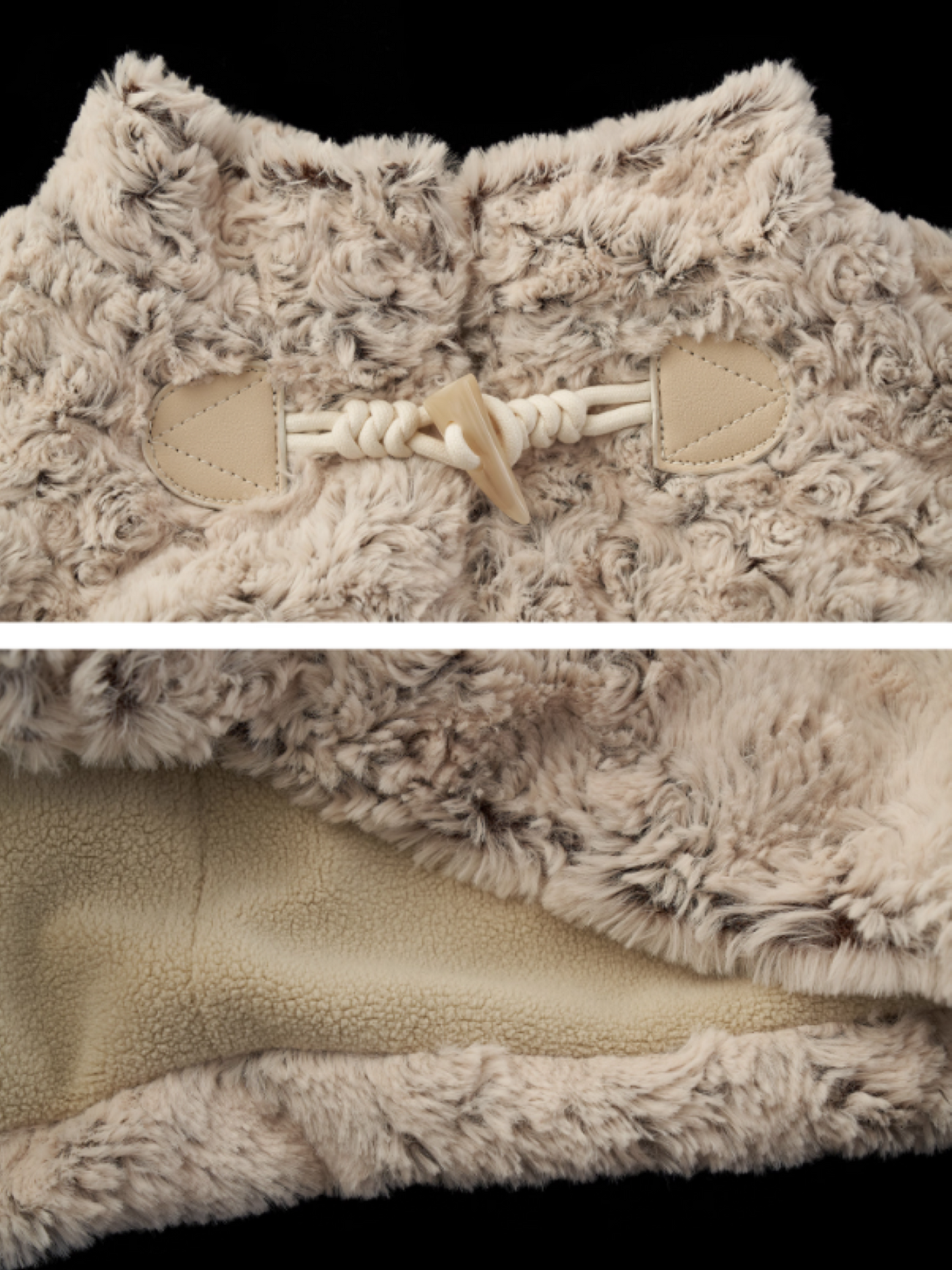 MAMC - Petal-Detail Almond Short Tweed-Style Jacket WE885