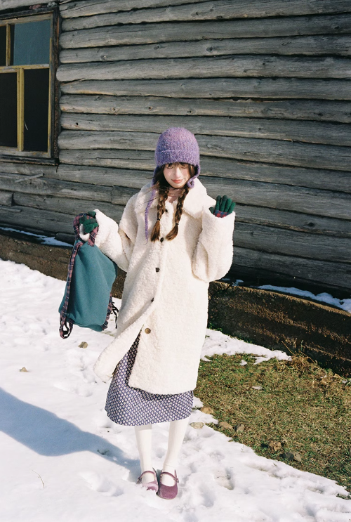 Zzouu - White Eco-friendly Fur Coat