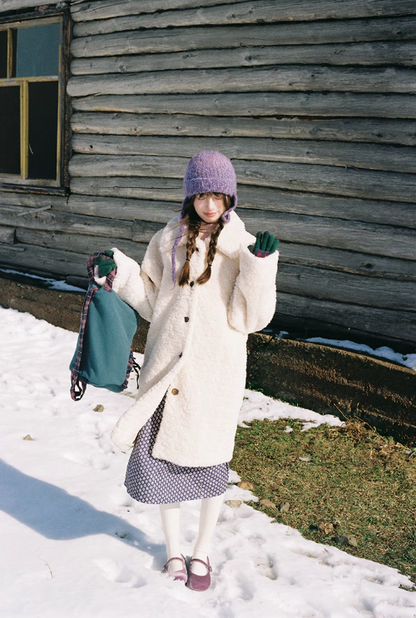 Zzouu - White Eco-friendly Fur Coat