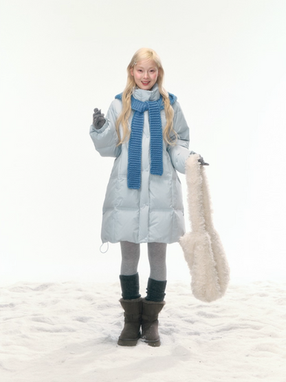 "Bluebell Snowtrace" Clear Sky Blue Down Jacket LL2025461