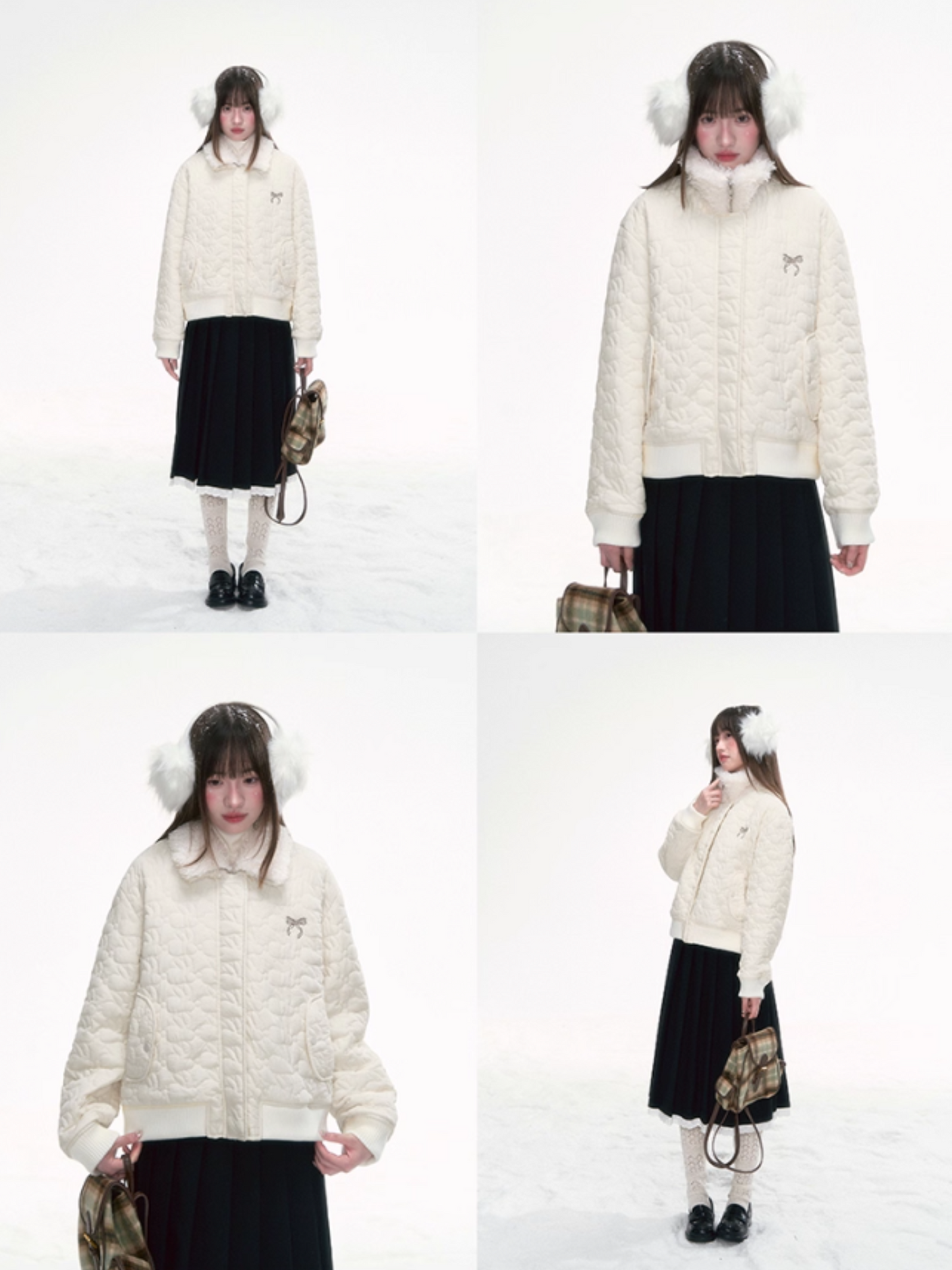 “Snow Bunny Flight Plan” Quilted Short Jacket CJ2025289