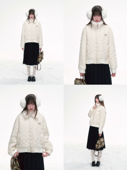 “Snow Bunny Flight Plan” Quilted Short Jacket CJ2025289