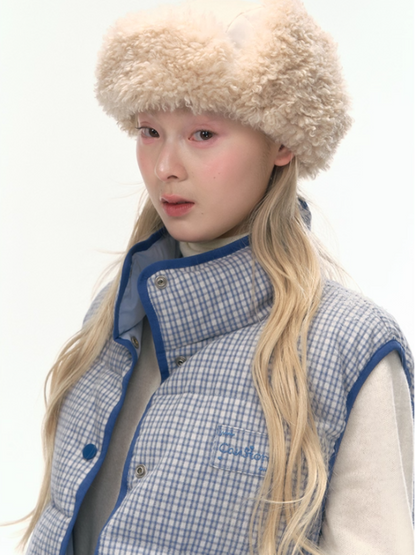 "Clear Sky Check Duo" Reversible Down Vest LL2025456