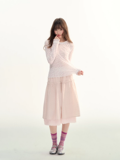 Ash Fir Crochet Lace Cardigan Set LL2026093