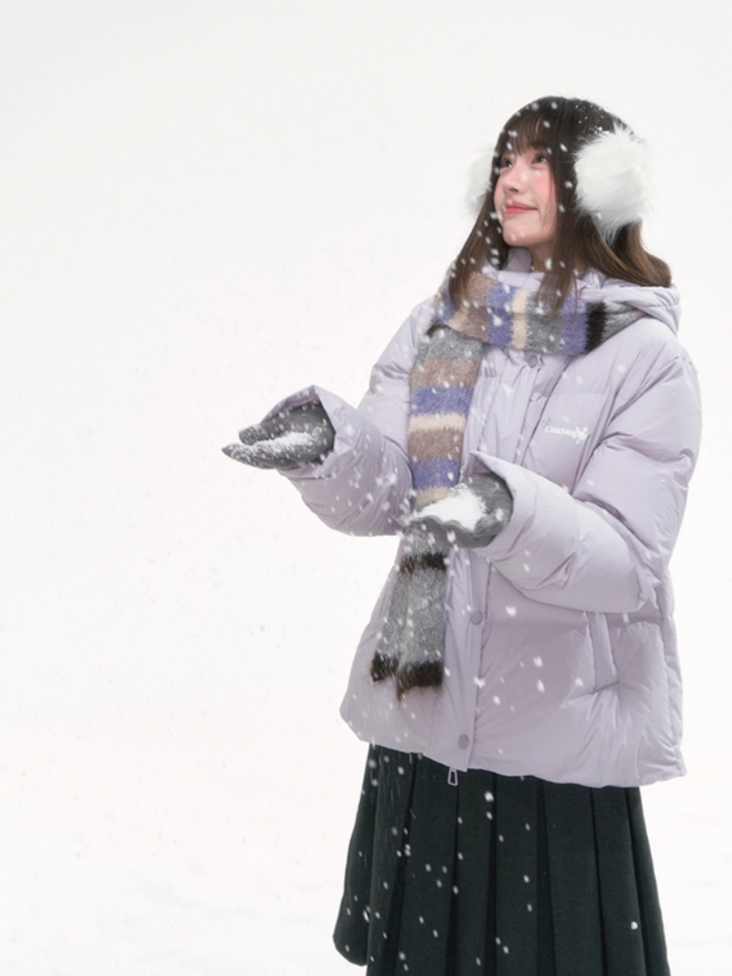 “Basic-Warm 2.0” Short Puffer Down Jacket with Detachable Hood LL2025286