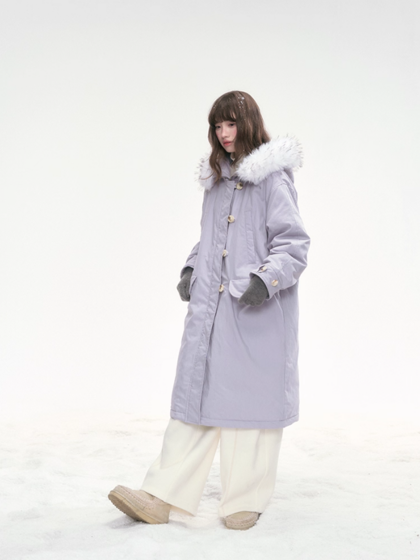"Twilight Plush" Purple Long Parka SJ2025301