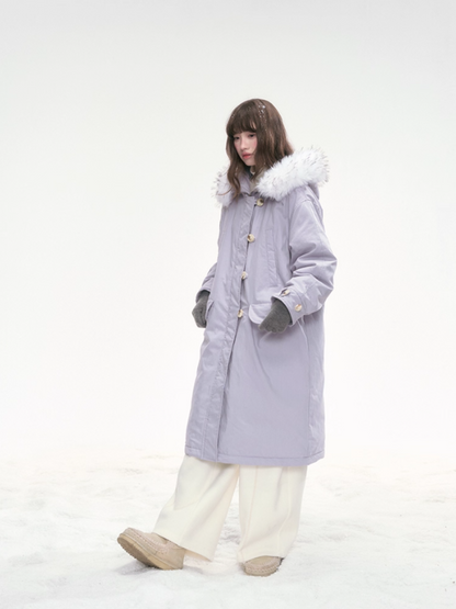 "Twilight Plush" Purple Long Parka SJ2025301