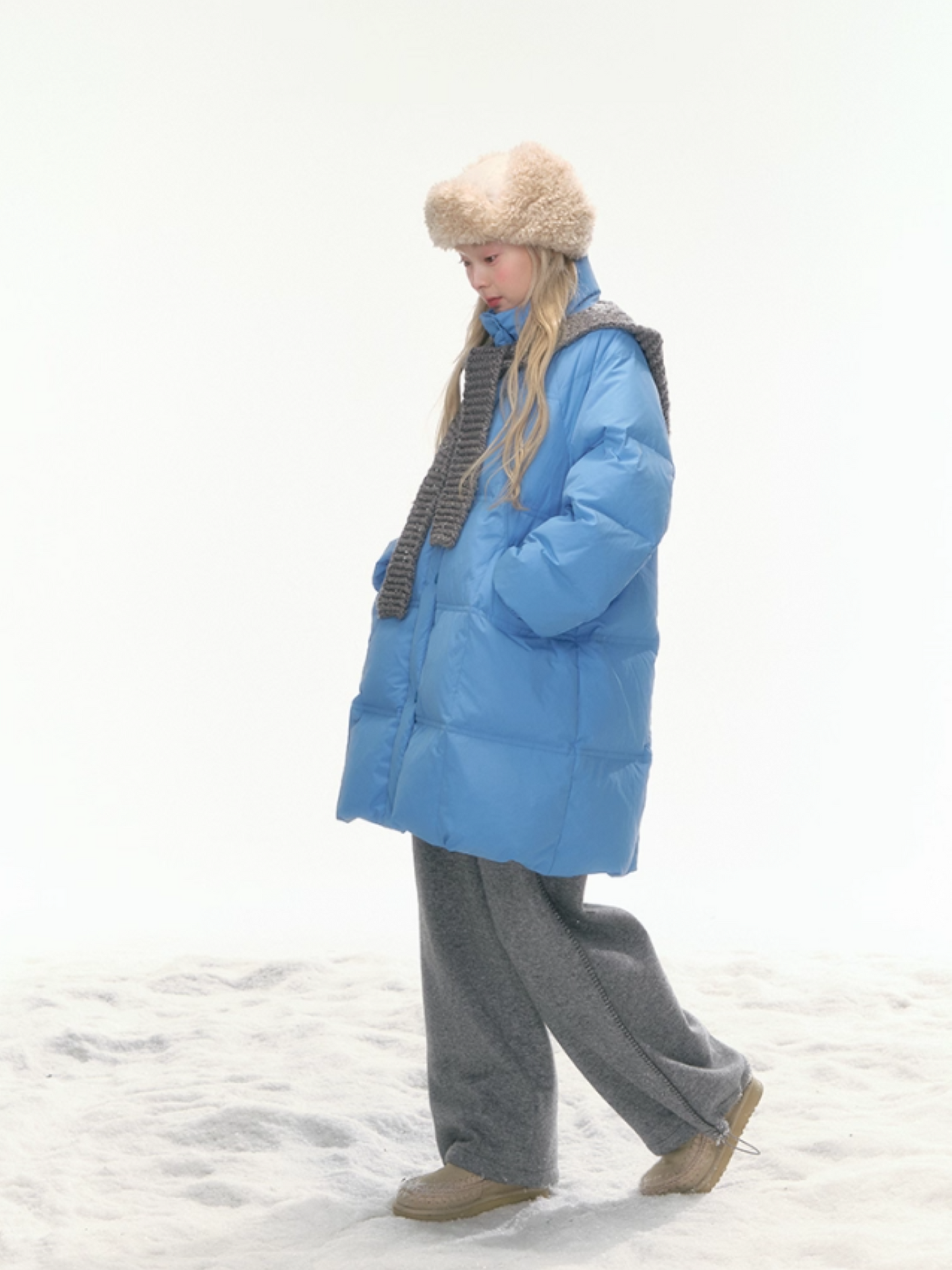 "Bluebell Snowtrace" Water Blue Down Jacket LL2025461