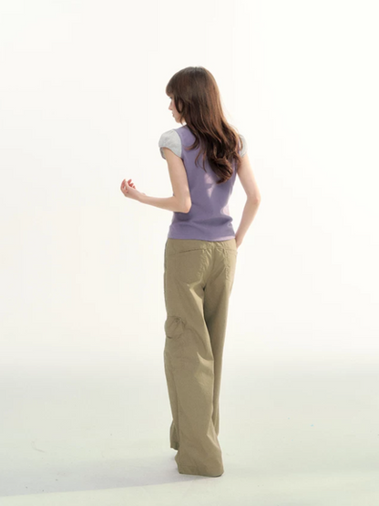 Relaxed Utility Wide-Leg Cargo Pants LL2026102