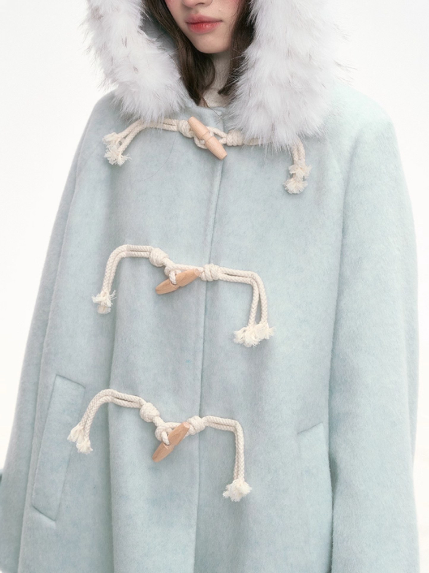"Tundra Whispers" Wool Coat – Mint LL2025319