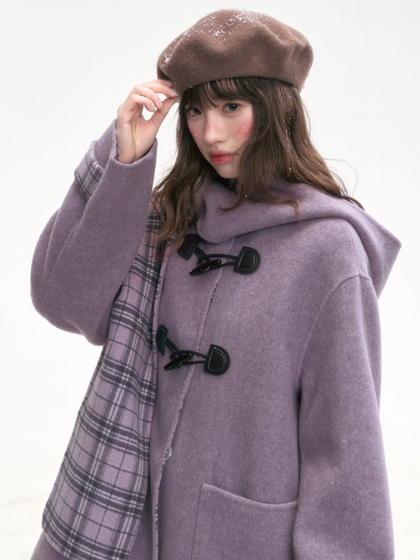 "Taro Mist" Lavender Wool Coat LL2025320