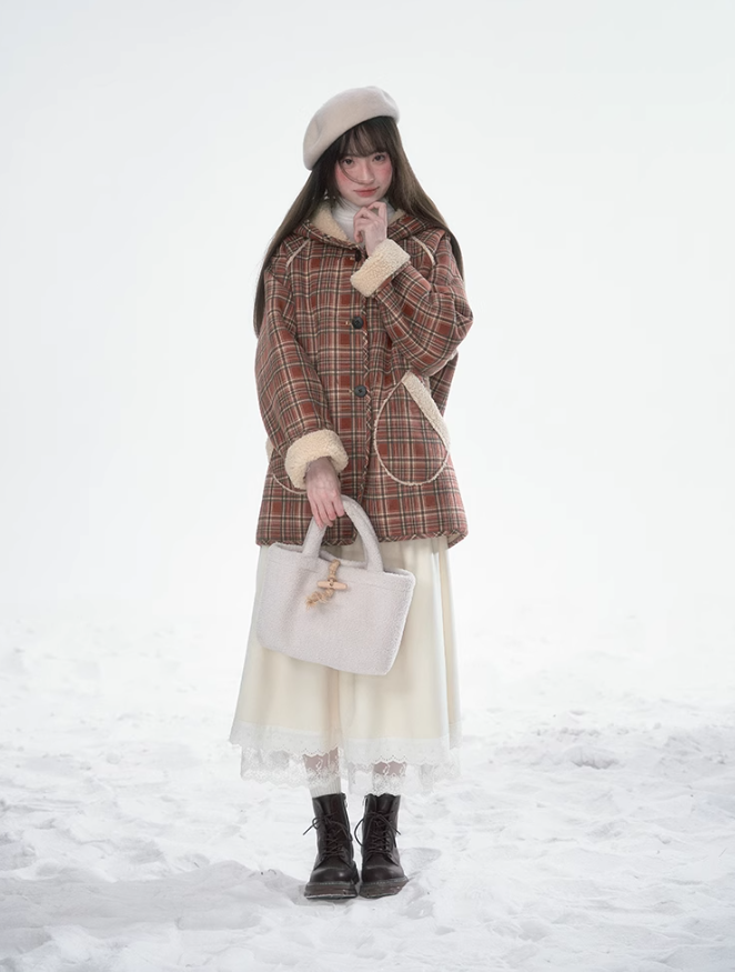 韓曉熙 - Lambswool Reversible Hooded Jacket