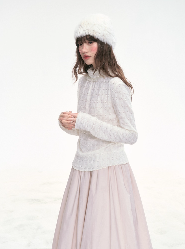 "Mint Soda" Knit & Lace Layered Top Set LL2025335