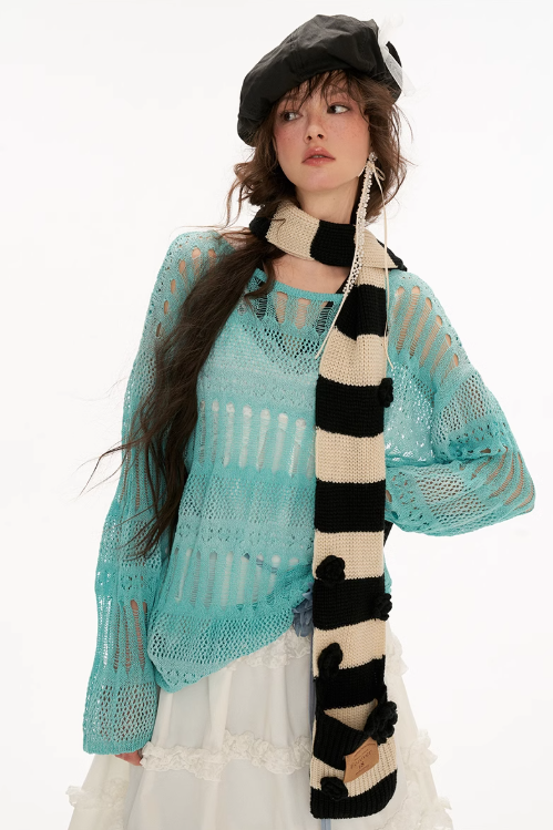 MAMC - Striped Rosie Pocket Scarf