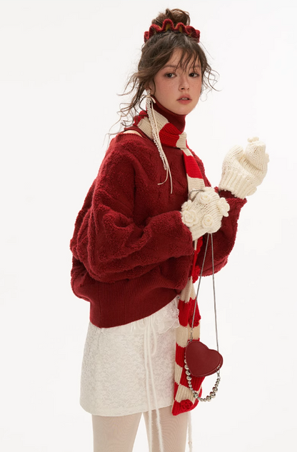MAMC - Rose Knitted Gloves
