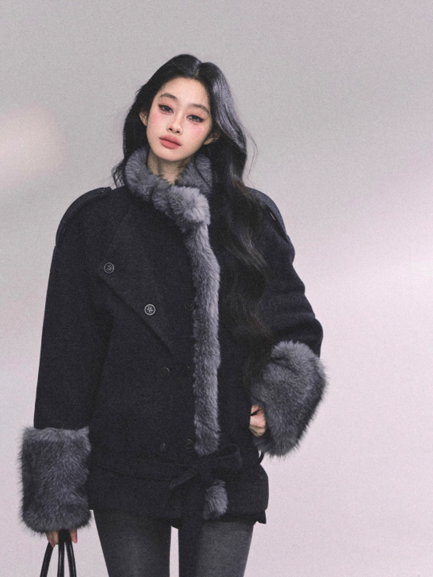 少也眼 Brusse Late Autumn French Light Luxury Wool Jacket
