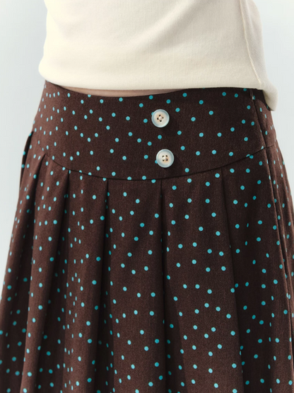 “Sea Salt Letters” Plaid Lace Layered Skirt Set  LL2026168
