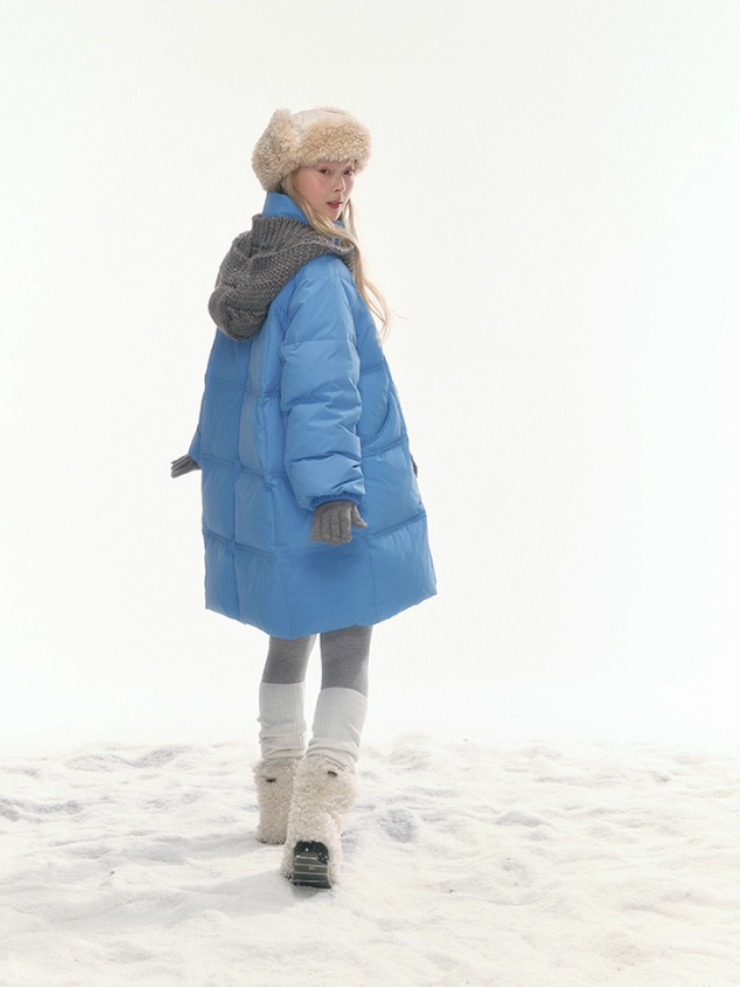 "Bluebell Snowtrace" Water Blue Down Jacket LL2025461