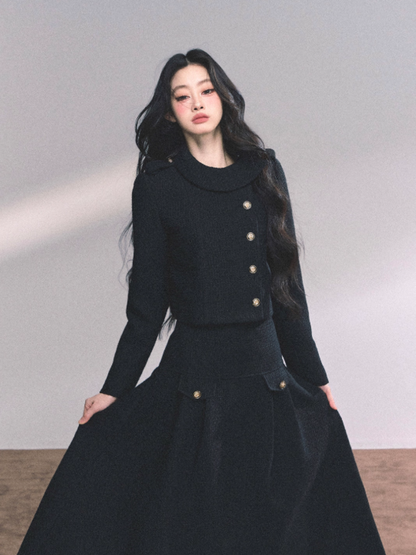 "京都贵女" French Miu Style Heiress Two-Piece Set