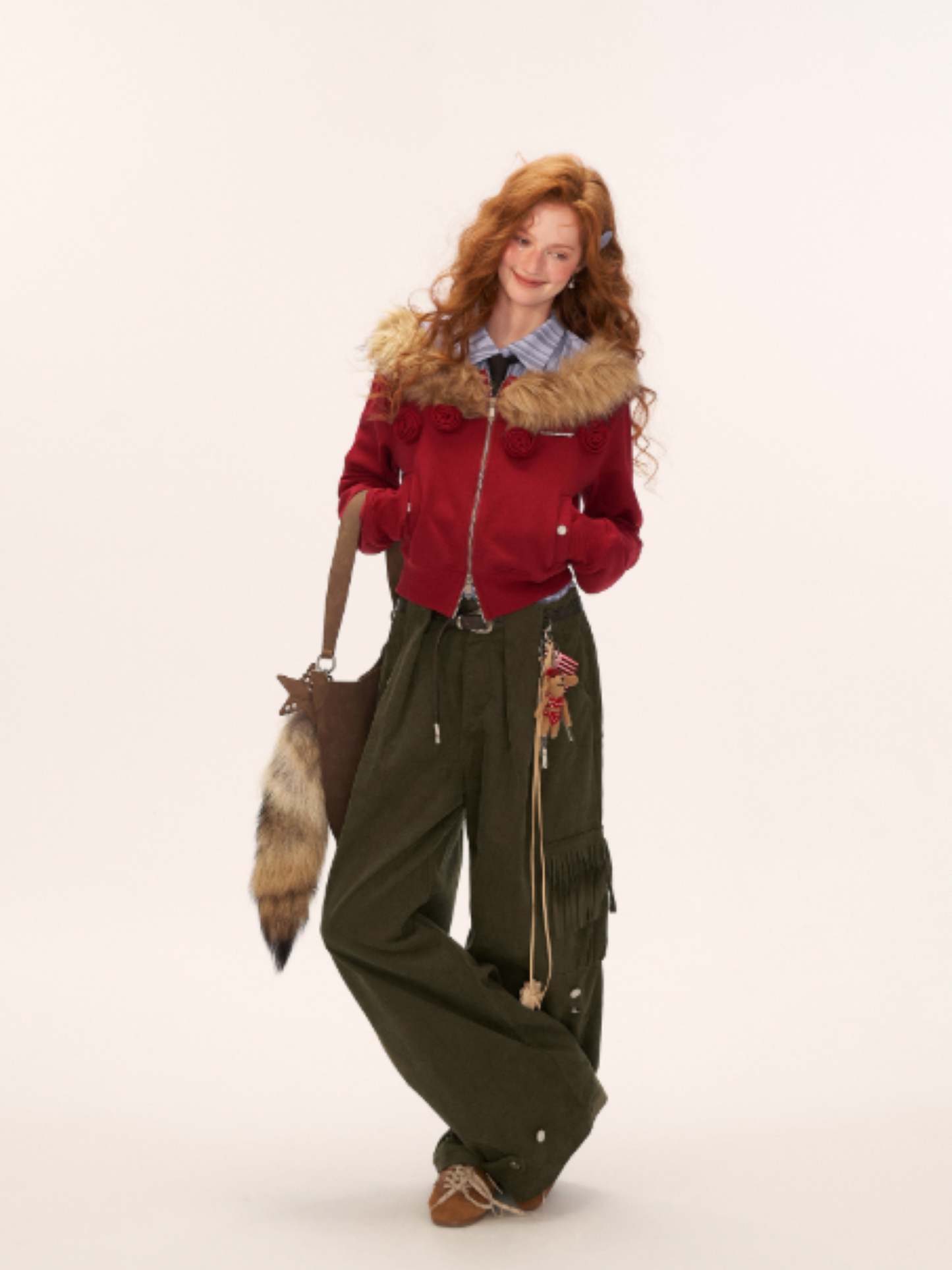 MAMC - Fringe Corduroy Cargo Pants (Army Green)