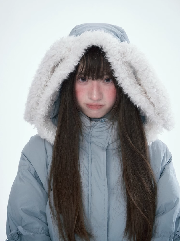 林雪仪 - Haze Blue Rabbit Ear Jacket