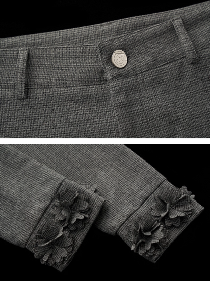 MAMC - Gray Tie-Waist Shorts