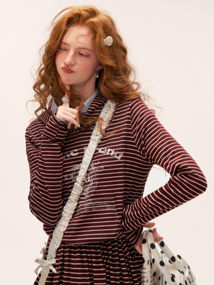 MAMC - Varsity Stripes Hoodie Dress