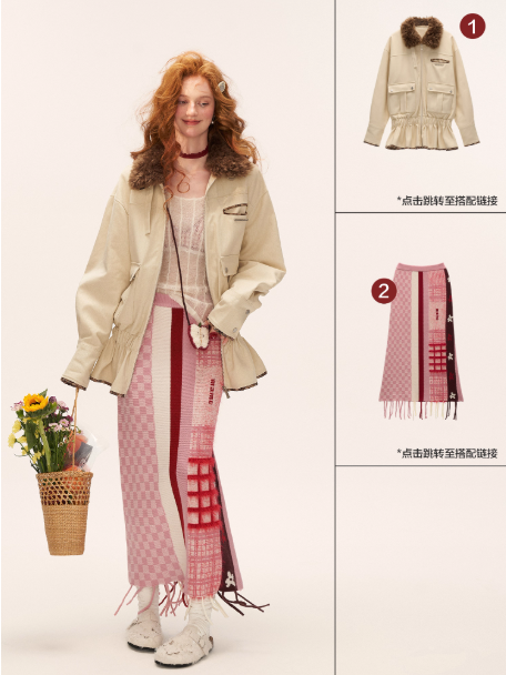 MAMC - Mohair Striped Hooded Sweater WE801