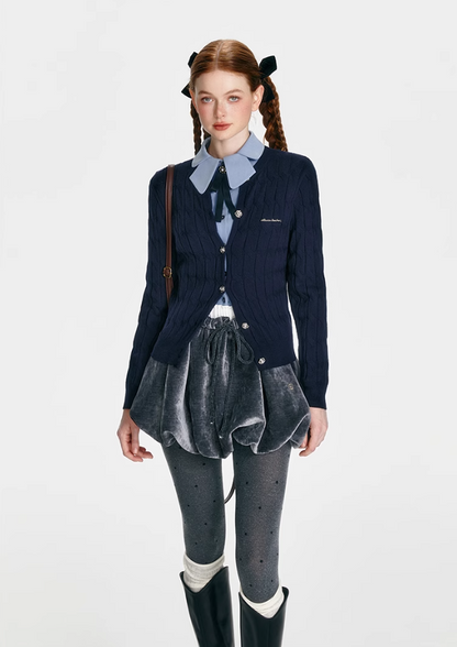 College Style Twisted Textured Set