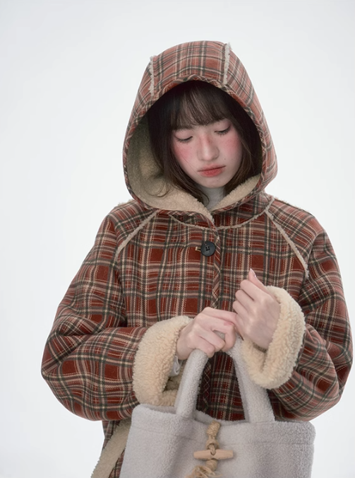 韓曉熙 - Lambswool Reversible Hooded Jacket