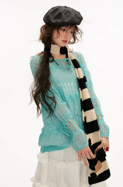 MAMC - Striped Rosie Pocket Scarf
