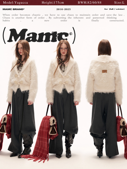 MAMC - Fleece-Lined Grey Relaxed Straight-Leg Trousers WE903